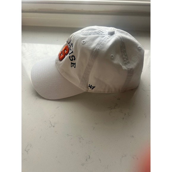 Syracuse Orange White Baseball Cap 47 Brand OSFA Adjustable Strap - Picture 3 of 6